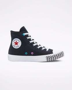 Converse VLTG Chuck Taylor All Star Női Magasszárú Fekete/Piros/Fehér | CWNZGHS-HU